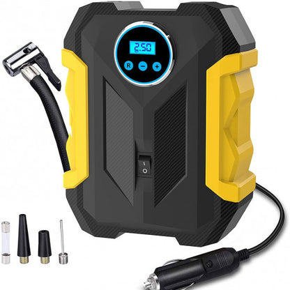 Bomba de Aire Portátil 12v con Linterna Led Digital